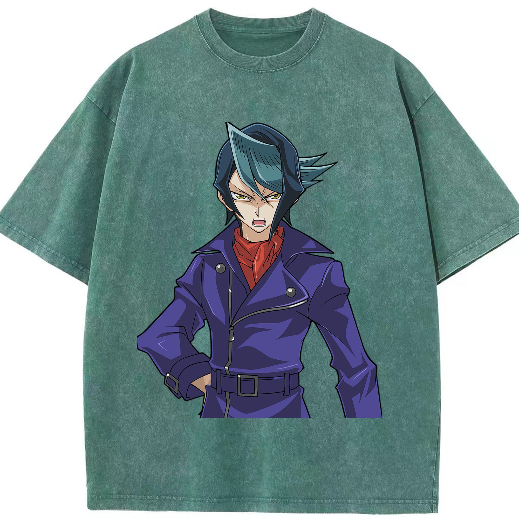 （画像用） 遊☆戯☆王 Yu-Gi-Oh! 綿100% ヴィンテージ風 半袖Tシャツ（フロントプリント）